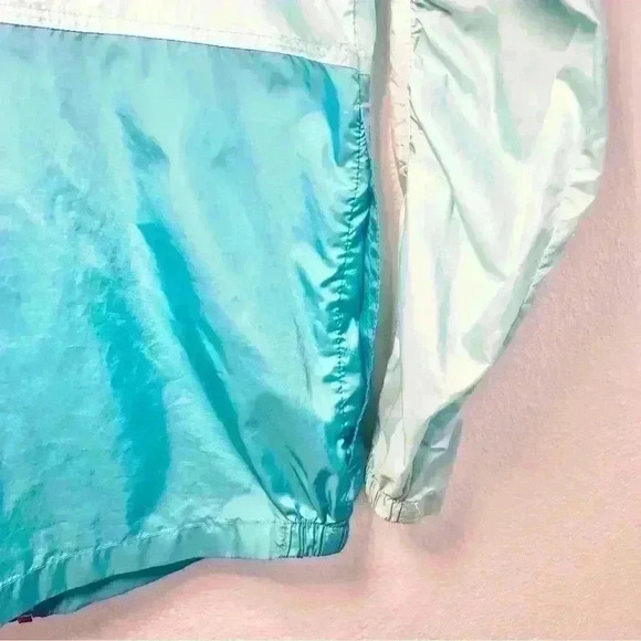 Columbia Sportswear Kids Lightweight Teal Packable Windbreaker Size Large - Picture 9 of 16